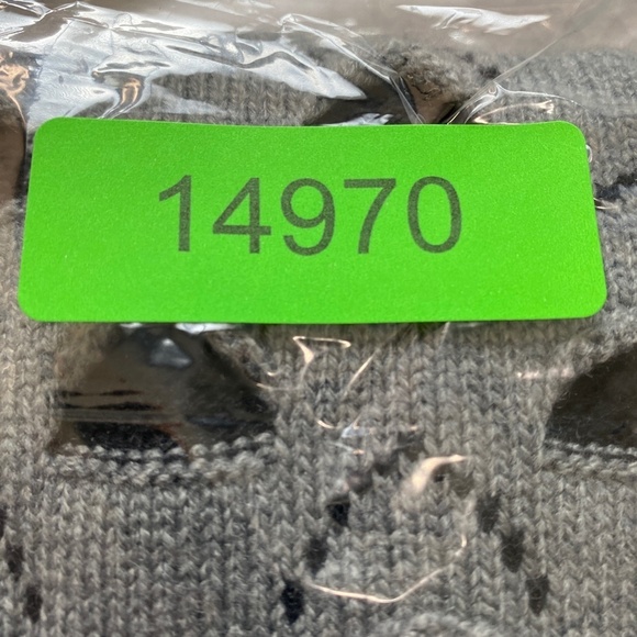 Giovana Women's Gray Long Sleeve Eye Like‎ Patterned Mini Sweater Dress Medium - Picture 16 of 16